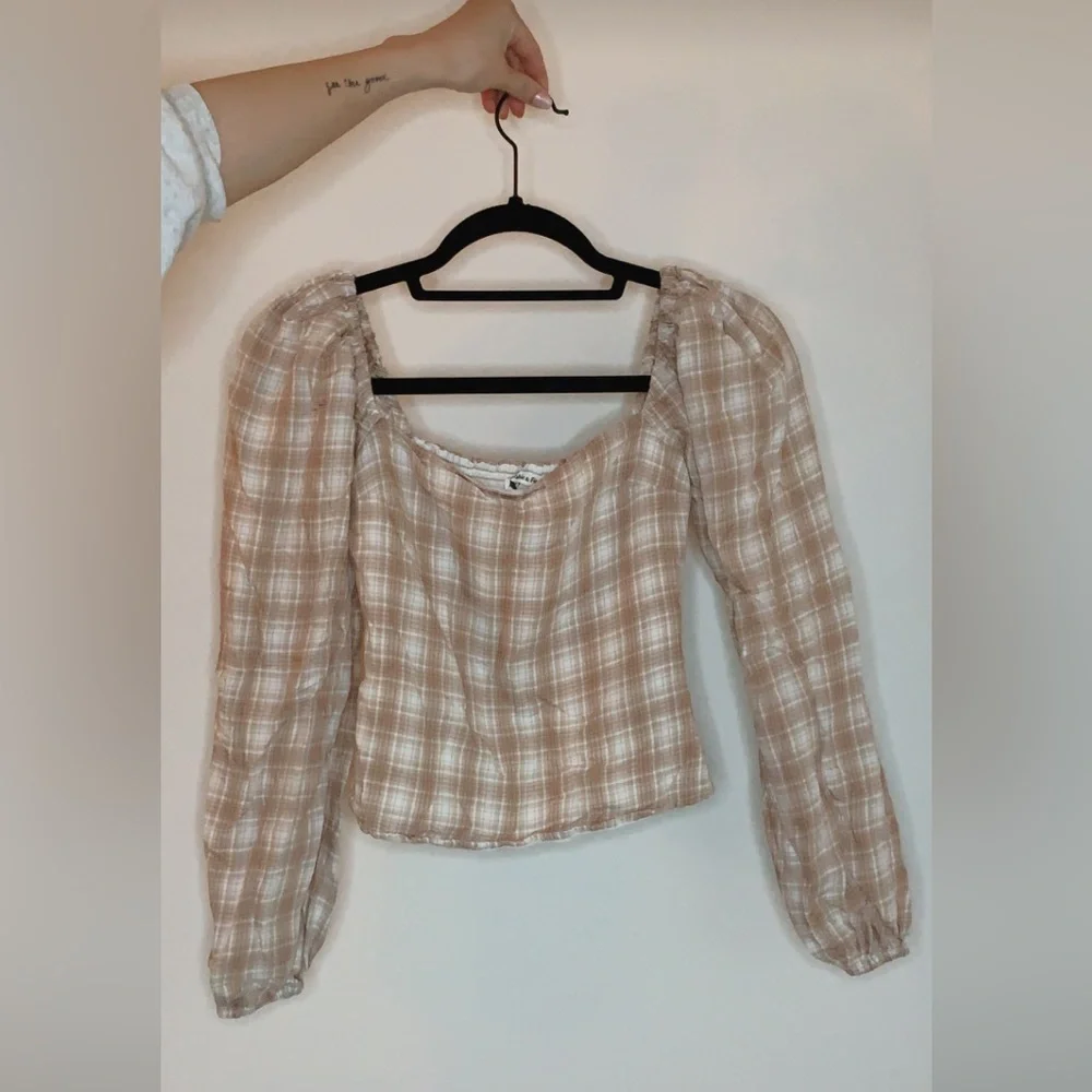 Abercrombie Plaid Blouse - Picture 1 of 1